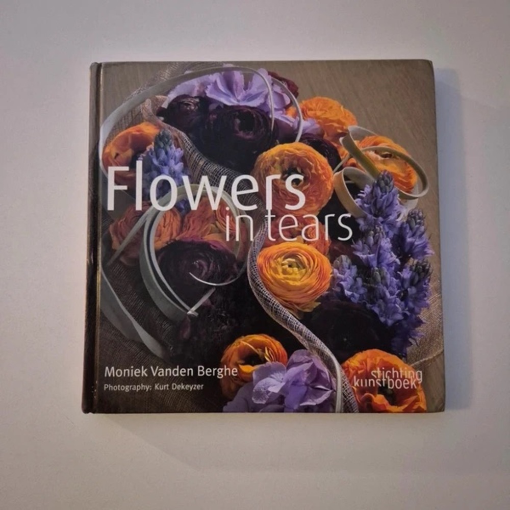 Flowers in Tears Hardcover Coffee Table Book - Purple & Orange
